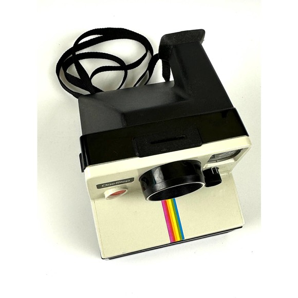 Vintage Polaroid One Step SX-70 Camera And Film White Rainbow Stripe - Picture 5 of 13